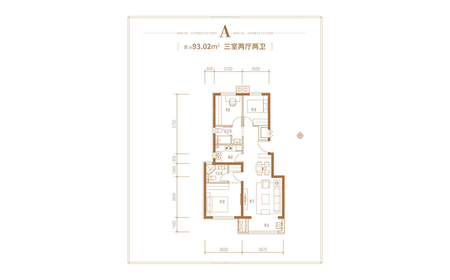 北科建翡翠华府3室2厅2卫