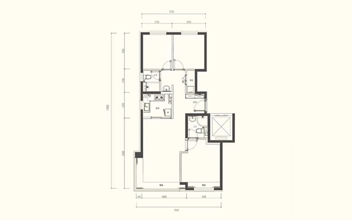 建发珺和府珺泽E户型