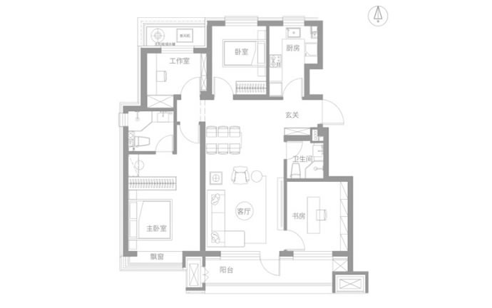 路劲御和府建面108㎡