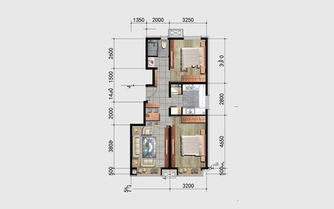 御邸建面91㎡