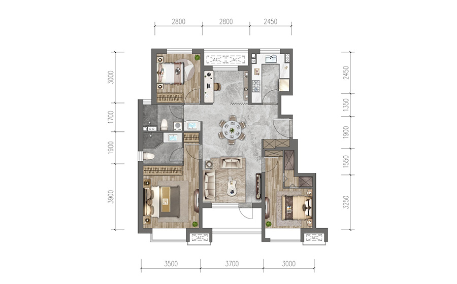 中建京西印玥4室2厅2卫